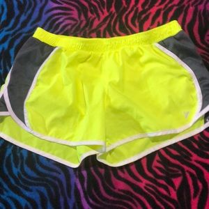 Neon yellow shorts